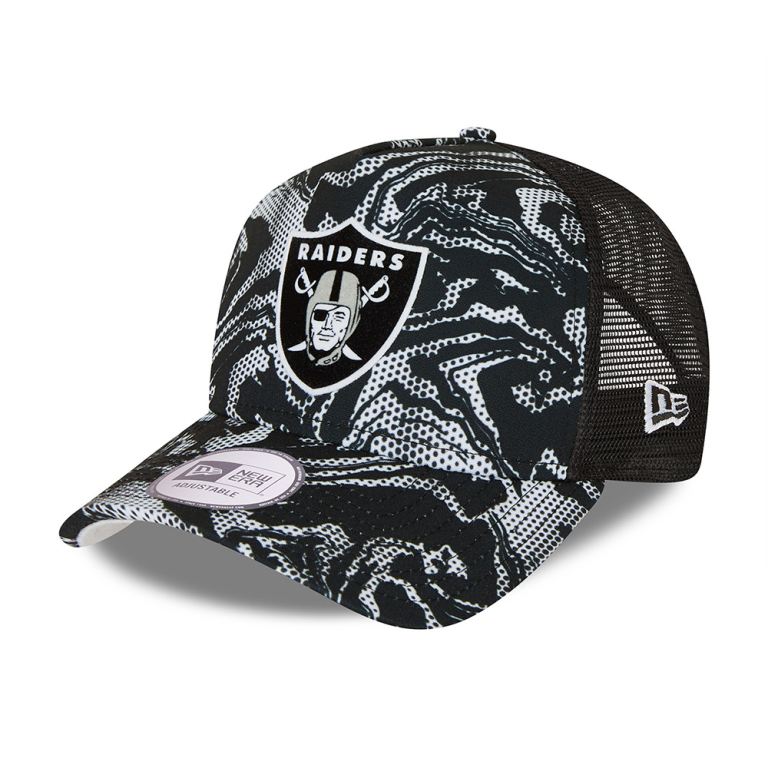 Gorras New Era Nfl Negros - Las Vegas Raiders Seasonal A-Frame Trucker 20453GJYW